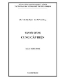 Bài giảng Cung cấp điện - ĐH Sư Phạm Kỹ Thuật Nam Định