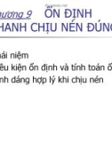 Chương 9: Ổn định thanh chịu nén đúng tâm