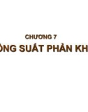 Bài giảng Hệ thống cung cấp điện: Chương 7 - Bù công suất phản kháng