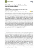 Hybrid beamforming for millimeter-wave heterogeneous networks