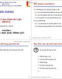 Bài giảng Nguyên lý gia công vật liệu: Chương 5 - TS. Nguyễn Trọng Hải