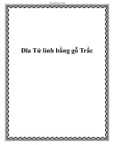 Đĩa Tứ linh bằng gỗ Trắc