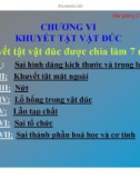 Bài giảng Công nghệ Đúc - Chương VI: Khuyết tật vật đúc