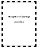 Phong thủy để cải thiện cuộc sống