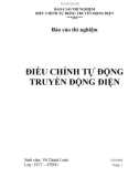 Báo cáo thí nghiệm Điều chỉnh tự động truyền động điện