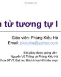 Chương 1: Giới thiệu Điện tử tương tự I