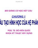 Bài giảng Cơ học kết cấu: Chương 1 - PGS.TS.Đỗ Kiến Quốc