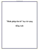 Binh pháp tôn tử học từ vựng tiếng Anh