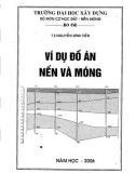 Ví dụ xây dựng đồ án nền và móng