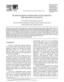 Mechanical properties of high-strength concrete subjected to high temperature by stressed test