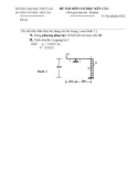 Đề thi lại môn cơ học kết cấu 2 - Trường đại học Thủy Lợi - Đề số 3