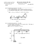 Đề thi môn Cơ học kết cấu - ĐH Thủy lợi - Đề số 2
