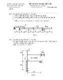 Đề thi môn Cơ học kết cấu - ĐH Thủy lợi - Đề số 9