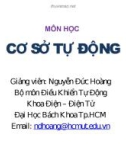 Bài giảng Cơ sở tự động: Chương 6a - Nguyễn Đức Hoàng