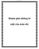 Khám phá những bí mật của màu sắc