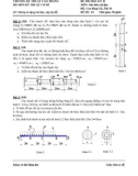 Đề thi kết thúc học phần học kì 2 môn Sức bền vật liệu năm 2019-2020 có đáp án - Trường CĐ Kỹ thuật Cao Thắng (Các ngành Cơ khí, Ô tô - Đề số 1)