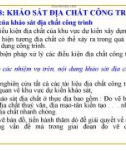 Chương 8: Khảo sát địa chất công trình