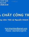 Bài giảng địa chất công trình - Ts.Nguyên Tiên Lân