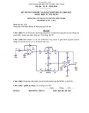 Đề thi & đáp án lý thuyết Điện tử dân dụng năm 2012 (Mã đề LT14)