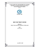 Bài tập thực hành: Thực tập chuyển mạch và tổng đài - CĐ Kinh tế Kỹ thuật TP.HCM