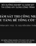 Bài giảng Giám sát thi công nhà nhiều tầng bê tông cốt thép: Phần 2