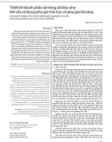 Thiết kế thành phần bê tông cốt liệu nhẹ kết cấu sử dụng phụ gia hóa học và phụ gia khoáng