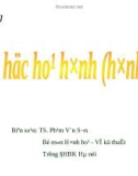 Bài giảng Hình học họa hình (hình họa): Chương 1 - TS. Phạm Văn Sơn