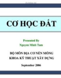 Bài giảng Cơ học đất - TS.Nguyễn Minh Tâm