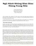 Ngũ Hành Không Gian Giao Thông Trong Nhà