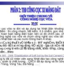 Thi công cọc xi măng đất