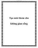 Tạo mùi thơm cho không gian sống