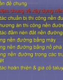 Bài giảng Xây dựng nền đường - Chương 2: Khái niệm chung về xây dựng nền đường