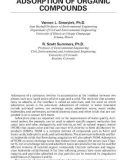 ADSORPTION OF ORGANIC COMPOUNDS