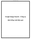 Google Image Search – Công cụ dịch tiếng Anh hiệu quả