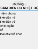 CẢM BIẾN CÔNG NGHIỆP - CHƯƠNG 3 CẢM BIẾN ĐO NHIỆT ĐỘ