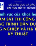 Giám sát thi công xây dựng công trình dân dụng, công nghiệp và hạ tầng kỹ thuật