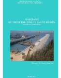 Bài giảng Kỹ thuật thi công công trình bảo vệ bờ biển - ThS. Nguyễn Quang Tạo