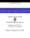 Bài giảng Phương pháp phần tử hữu hạn: Bài giảng 1 - GV. Lê Xuân Thành