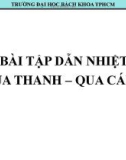 Bài tập dẫn nhiệt qua thanh – qua cánh - ĐH Bách khoa TP.HCM