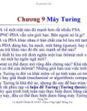 Bài giảng môn lý thuyết ôtômát và ngôn ngữ hình thức - Chương 9