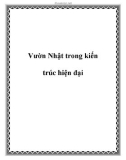 Vườn Nhật trong kiến trúc hiện đại