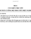 Kết cấu bê tông ứng suất trước-Bài 6: Tính toán cấu kiện chịu uốn theo tiết diện nghiêng