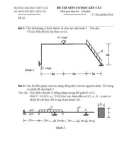 Đề thi môn cơ học kết cấu 1 - Trường đại học Thủy Lợi - Đề số 39