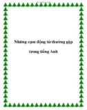 Những cụm động từ thường gặp trong tiếng Anh