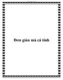 Đơn giản mà cá tính