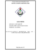 Giáo trình Luật kinh tế (Nghề: Quản trị bán hàng - Cao đẳng) - Trường Cao đẳng nghề Đồng Tháp