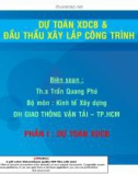 Dự toán xây dựng cơ bản và đấu thầu xây lắp công trình - Chương 1