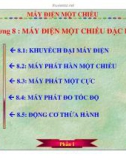 Bài giảng máy điện I - Phần 1 Máy điện một chiều - Chương 8