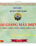 Bài giảng máy điện I - Phần mở đầu