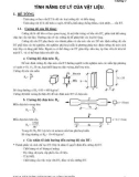 Tính năng cơ lý của vật liệu